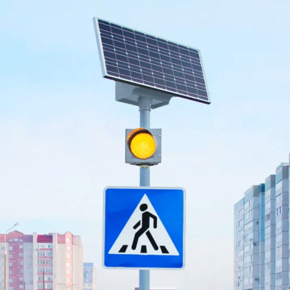 фото Автономный светофор с солнечной электростанцией LE-Max ASE