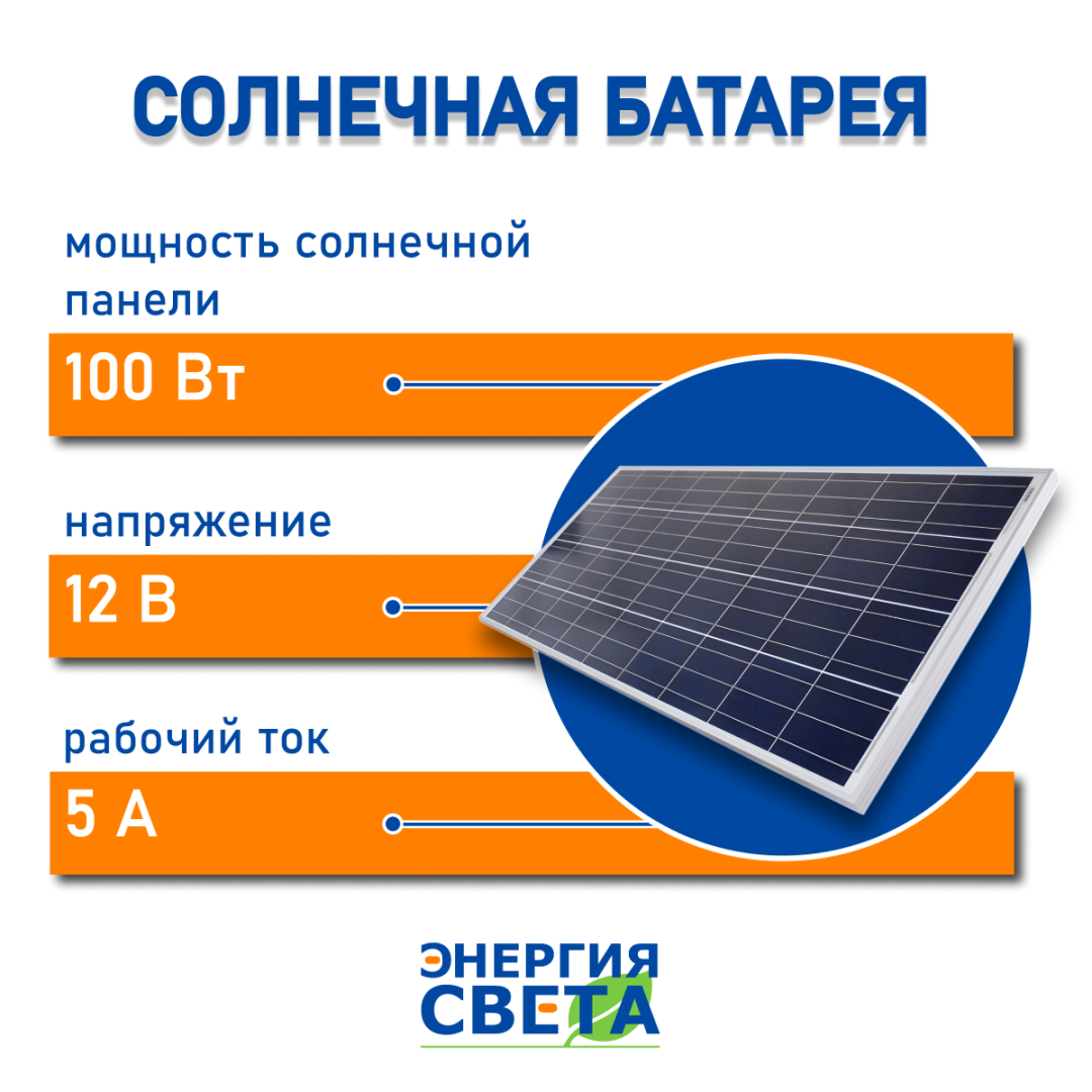фото Солнечная батарея "Энергия Света" 100Вт